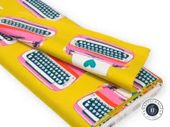 Canvas - Ruby Star Society - Best Day Ever - Typewriters Canvas Novelty Kitsch Retro - Golden