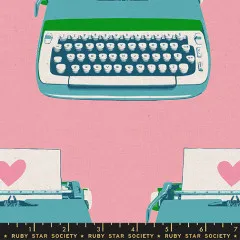 Canvas - Ruby Star Society - Best Day Ever - Typewriters Canvas Novelty Kitsch Retro - Posy Canvas - Ruby Star Society - Best Day Ever - Typewriters Canvas Novelty Kitsch Retro - Posy