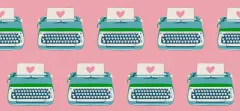 Canvas - Ruby Star Society - Best Day Ever - Typewriters Canvas Novelty Kitsch Retro - Posy