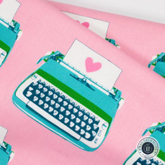 Canvas - Ruby Star Society - Best Day Ever - Typewriters Canvas Novelty Kitsch Retro - Posy