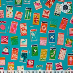 Ruby Star Society - Trinketry - Matchmaker Novelty Matchbook Retro - Turquoise