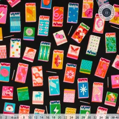 Ruby Star Society - Trinketry - Matchmaker Novelty Matchbook Retro - Black