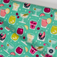 Cotton&Steel Fabrics - Colors & Cravings - Cocktail Hour - Best Day Ever Fabric