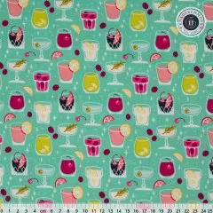 Cotton&Steel Fabrics - Colors & Cravings - Cocktail Hour - Best Day Ever Fabric
