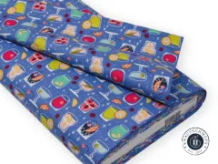 Cotton&Steel Fabrics - Colors & Cravings - Cocktail Hour - Grab A Pal