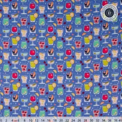 Cotton&Steel Fabrics - Colors & Cravings - Cocktail Hour - Grab A Pal