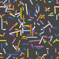 Ruby Star Society - Salutations - Washi Yardage - Soft Black