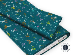 Ruby Star Society - Paper Cuts 2 - Snip Snip Novelty Scissors Paper Office Supplies - Petrol