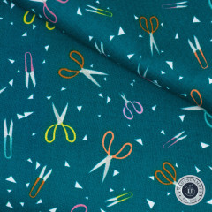 Ruby Star Society - Paper Cuts 2 - Snip Snip Novelty Scissors Paper Office Supplies - Petrol