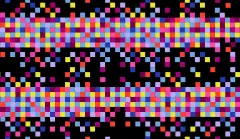 Ruby Star Society - Glow Garden - Pixels Geometrics Squares - Black