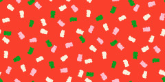 Ruby Star Society - Merry Happy - Merry Gummies Christmas Novelty Gummy Bears Candy - Lollipop
