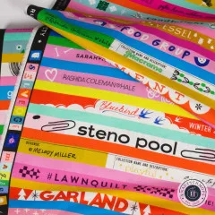 Ruby Star Society - Selvedge Magic Multi - Text and Words