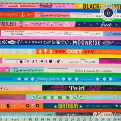 Ruby Star Society - Selvedge Magic Multi - Text and Words