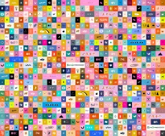 Ruby Star Society - Selvedge Magic Multi - Magic Icons