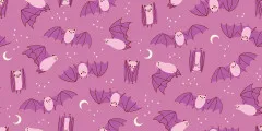 Ruby Star Society - Freaky Familiars - Fat Bats Novelty Bats Childrens - Heliotrope