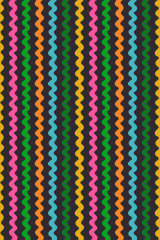 Ruby Star Society - 800 Notion - Ric Rac Novelty Retro Vintage Stripe - Soft Black