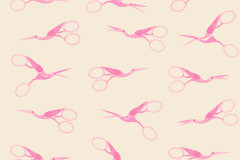 Ruby Star Society - 800 Notion - Stork Scissors Novelty Retro Vintage Sewing Notions Scissors - Shell