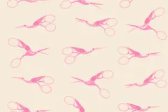 Ruby Star Society - 800 Notion - Stork Scissors Novelty Retro Vintage Sewing Notions Scissors - Shell
