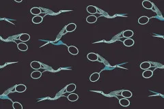 Ruby Star Society - 800 Notion - Stork Scissors Novelty Retro Vintage Sewing Notions Scissors - Soft Black
