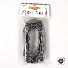 Sassafras Lane Designs - Reißverschluss #5 - Black Stripe - Rainbow