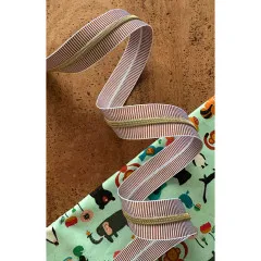 Sassafras Lane Designs - Reißverschluss #5 - Earth Stripe - Gold