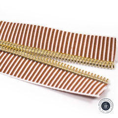 Sassafras Lane Designs - Reißverschluss #5 - Earth Stripe - Gold
