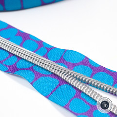 Sassafras Lane Designs - Reißverschluss #5 - Blue Pebble - Nickel