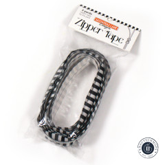 Sassafras Lane Designs - Reißverschluss #5 - schwarz-weiß - Nickel