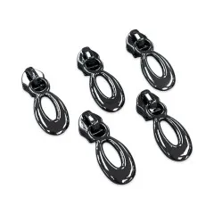 Simply Classic - Zipper Pulls - Teardrop #5 - Gunmetal