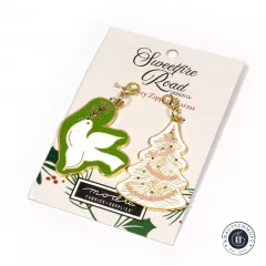 Reißverschluss-Anhänger (Zipper Charms) - Moda - Weihnachtsbaum und Taube