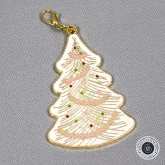 Reißverschluss-Anhänger (Zipper Charms) - Moda - Weihnachtsbaum und Taube