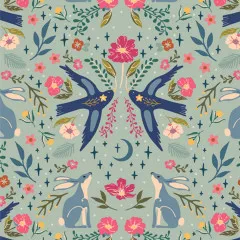 Art Gallery Fabrics - Starling - Moonlit Forest Dawn