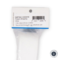 ByAnnie's - 1.5inch, 6Yard Strapping, white (Gurtband)