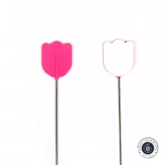 Tulip Hiroshima Needles - Cellulose Head Pins Tulip pink