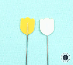 Tulip Hiroshima Needles - Cellulose Head Pins Tulip gelb