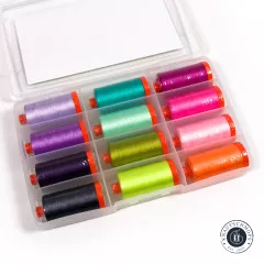 Aurifil 50wt Set - Tula Pink Untamed Neon (große Spulen)