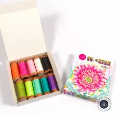 Aurifil 80wt Set - Tula Pink - Untamed Neon