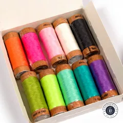 Aurifil 80wt Set - Tula Pink - Untamed Neon