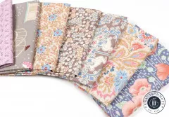 Fat Quarter Set - Windy Days, Garden (lila, grau)