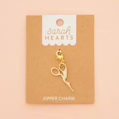 Sarah Hearts - Zipper Charm - Storchen Stickschere