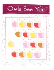 Anleitungsheft Owls See You von Wendy Sheppard mit farbiger Quiltvorlage