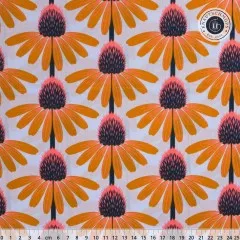 Anna Maria Cotton Lawn Designerstoff - Love Always - Echinacea - Morning