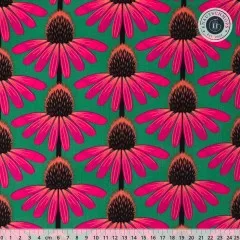 Anna Maria Cotton Lawn Designerstoff - Love Always - Echinacea - Sunset