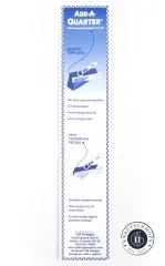 Rückseite der Verpackung mit Anleitung zur Anwendung mit Schablonen und beim Foundation Piecing.