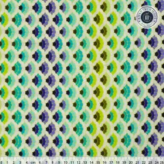 Tula Pink Baumwoll Designerstoff - Floral Reef - Aquatic Lace - Marine