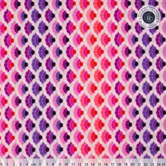 Tula Pink Baumwoll Designerstoff - Floral Reef - Aquatic Lace - Ultraviolet