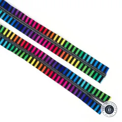 Aufgewickeltes Reißverschlussband auf Rolle