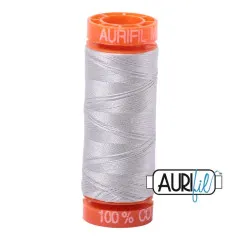 Aurifil 50wt Baumwollgarn - Aluminium