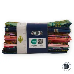 Detailansicht der Banderole mit AGF-Logo, Öko-Tex-Zertifikat und QR-Code
