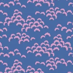 Nahaufnahme-Ausschnitt der Blütenwolken im Cottonbloom-Design.